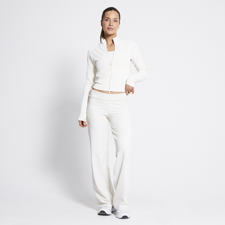 Training jacket "Zip Jacket Rib" Ivory